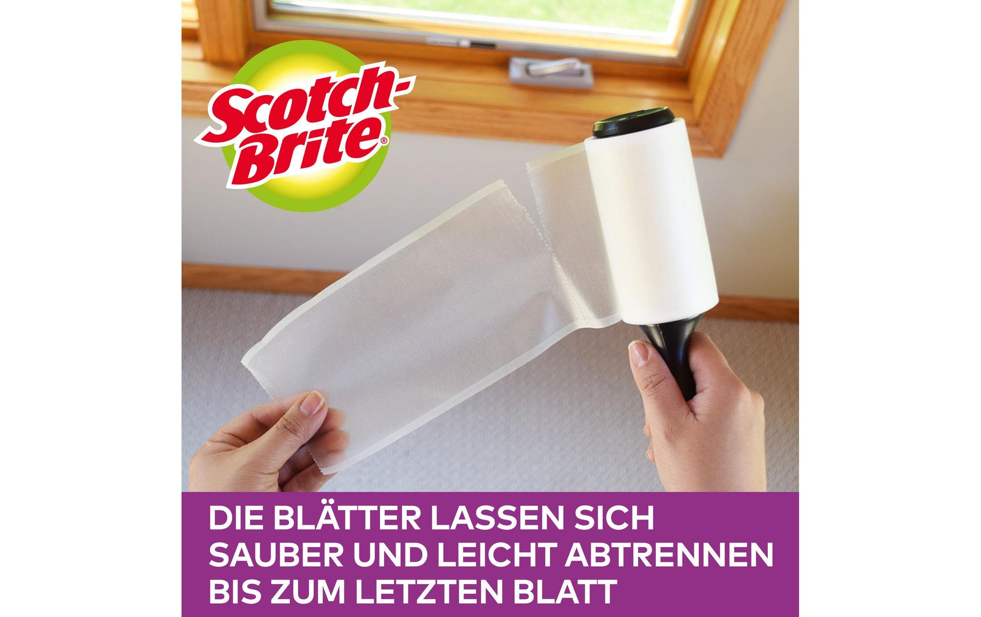 3M Scotch-Brite Ersatzrolle – Papier – Schwarz
