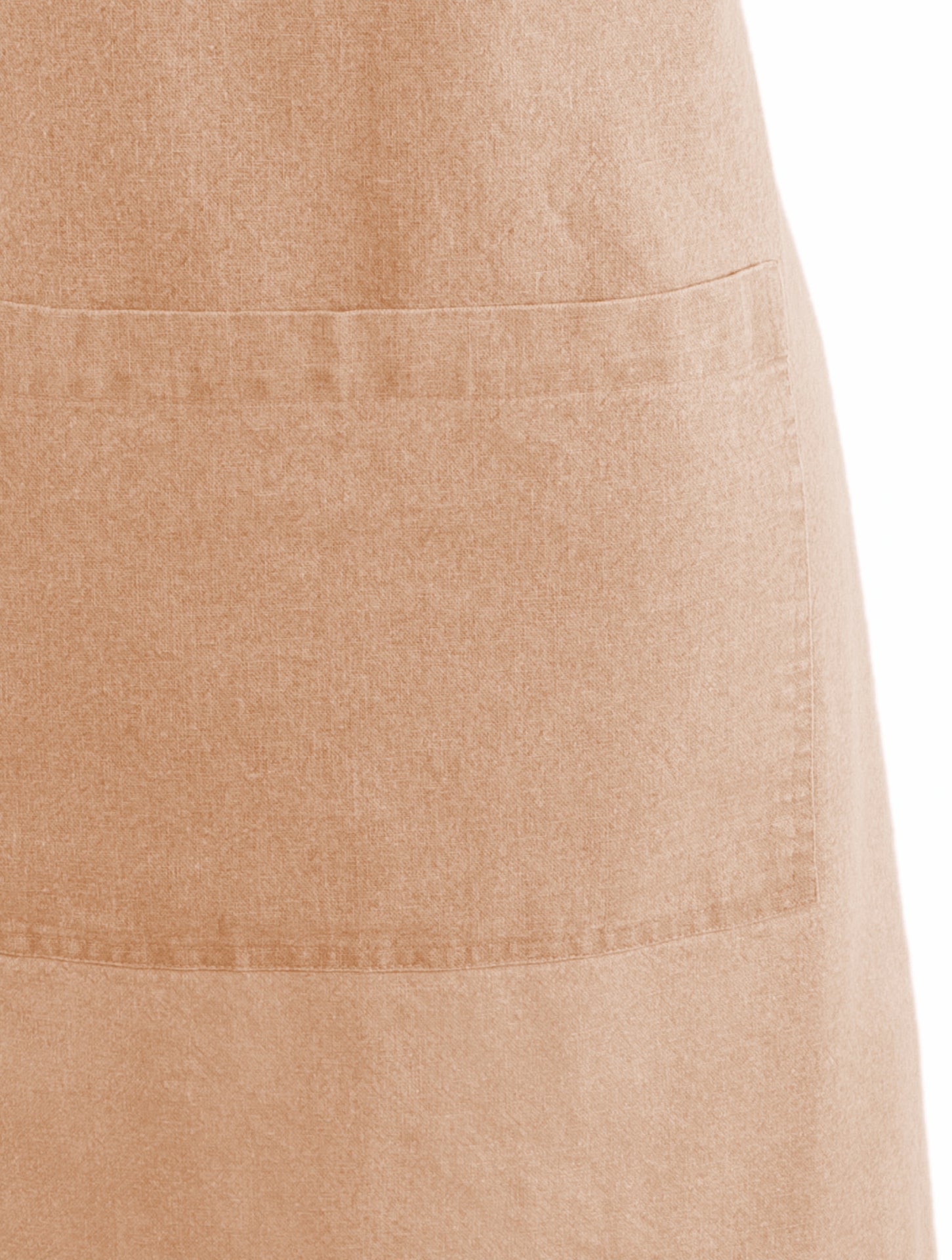 Tiseco Kochschürze Myrna – mit Tasche – 100% Bio-Baumwolle – Senfgelb – 74 × 85 cm