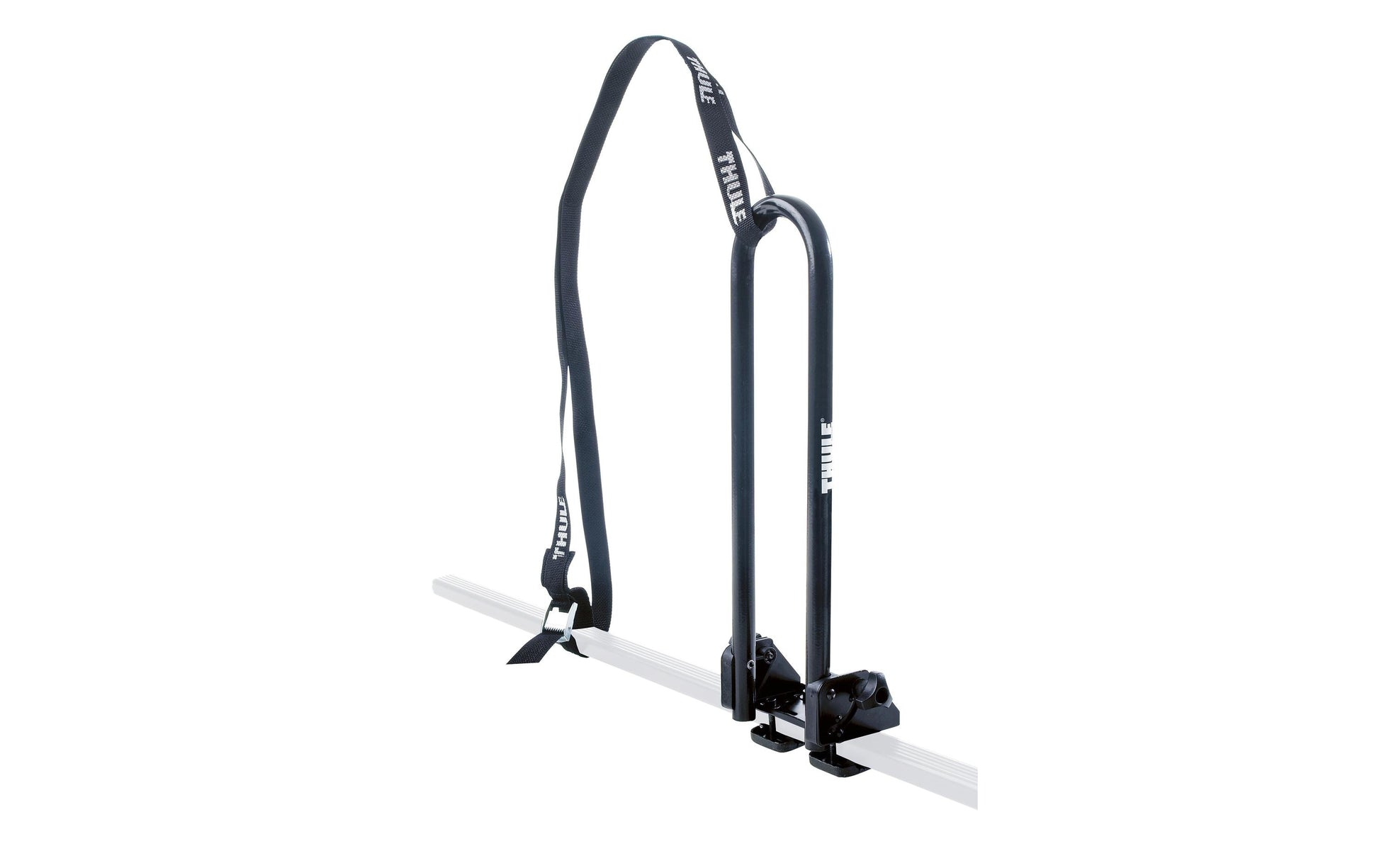 Thule Kajakhalter – abschliessbar, 2 Gurte – für Thule Dachträger SlideBar/WingBar/SquareBar – schwarz