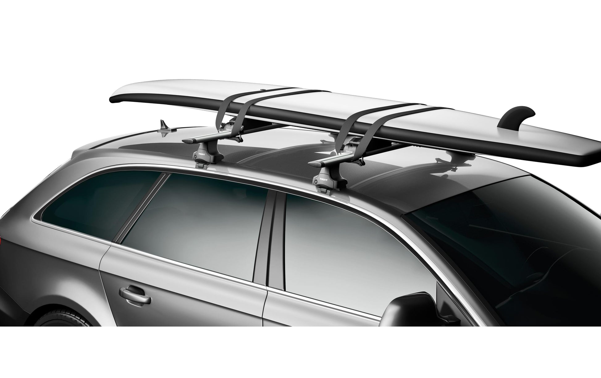 Thule Wassersport-Träger SUP Shuttle – 50 kg Zuladung – für WingBar/SlideBar/SquareBar – schwarz