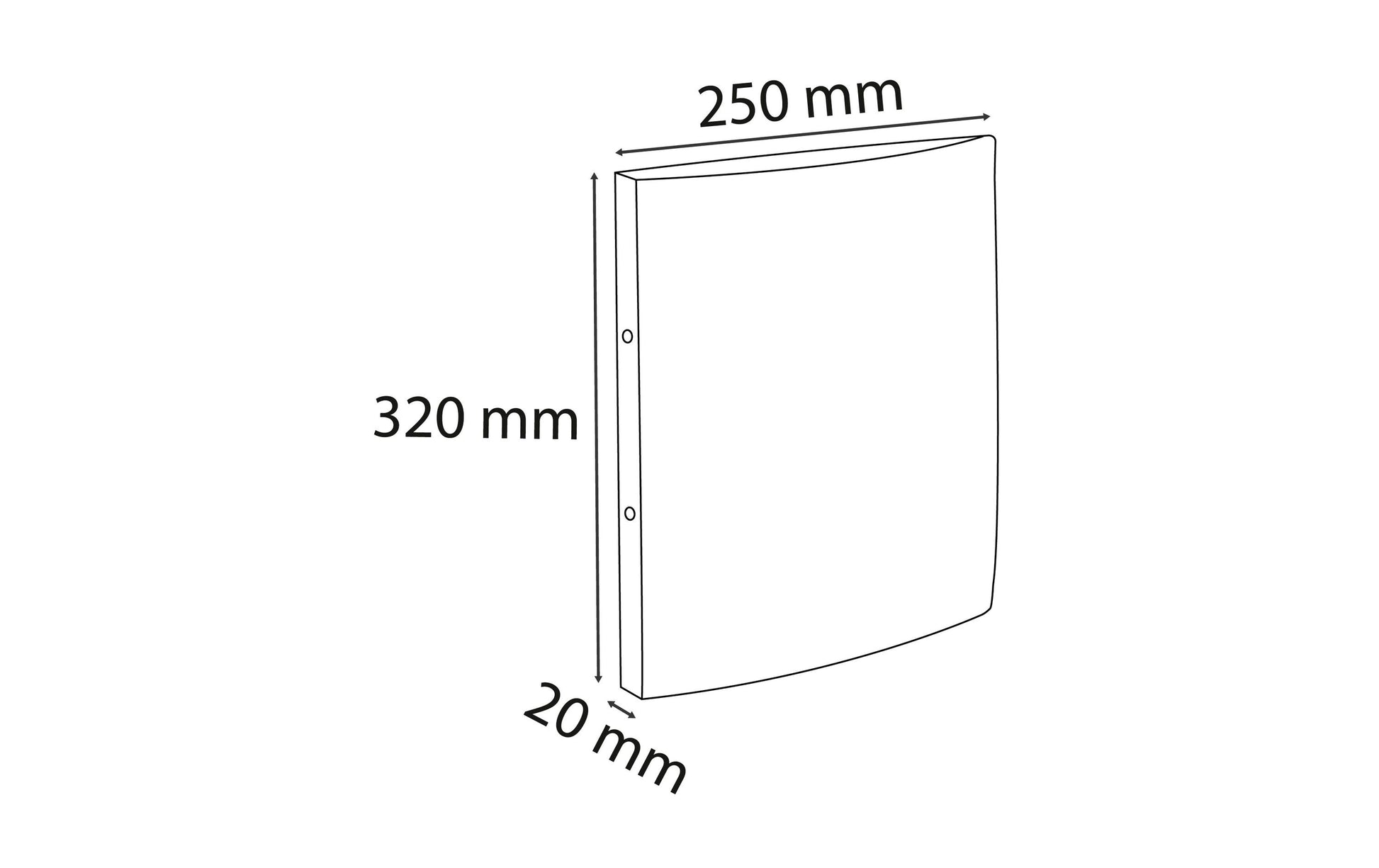 Exacompta 542552E Ringbuch – 2-Ring Ø 15 mm – für A4 – Rückenbreite 2 cm – Blau