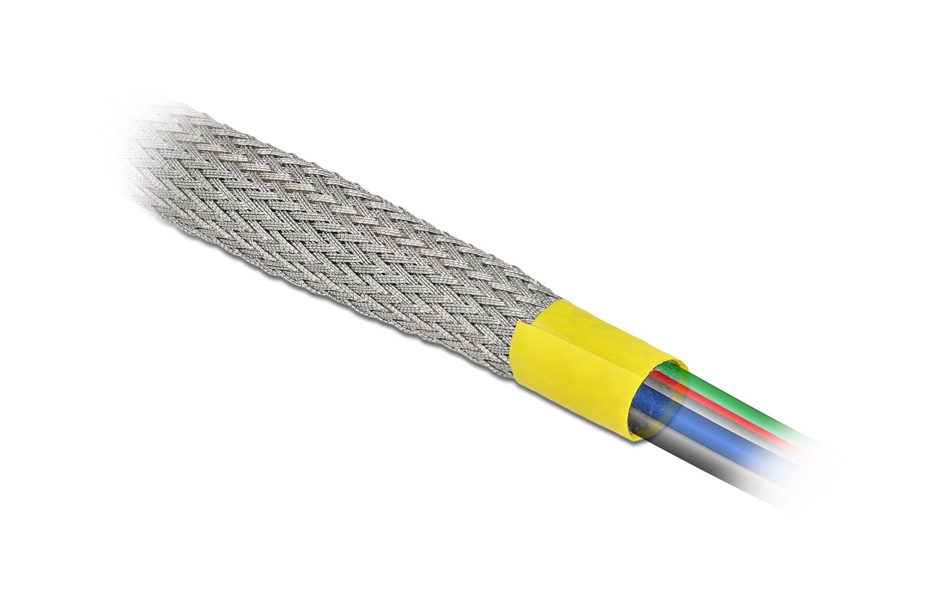 DeLOCK Kabelschlauch – Ø 15 mm, 10–23 mm – 2 m – Kupfer – Grau