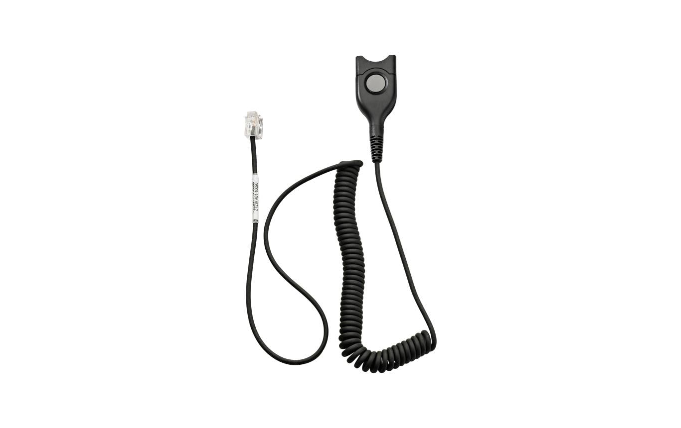 EPOS Bottom Kabel ED – Headset-/Audiokabel, EasyDisconnect, spiralförmig, modularer Stecker