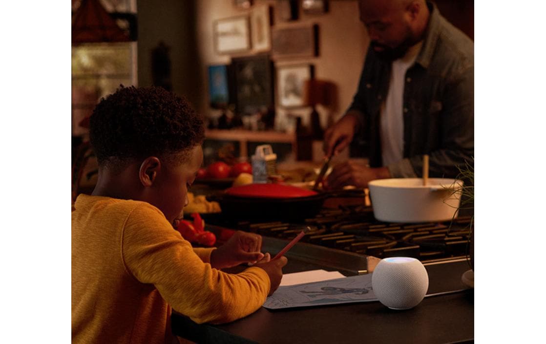 Apple HomePod mini Lautsprecher – für iPhone, iPad, iPod touch, weiss