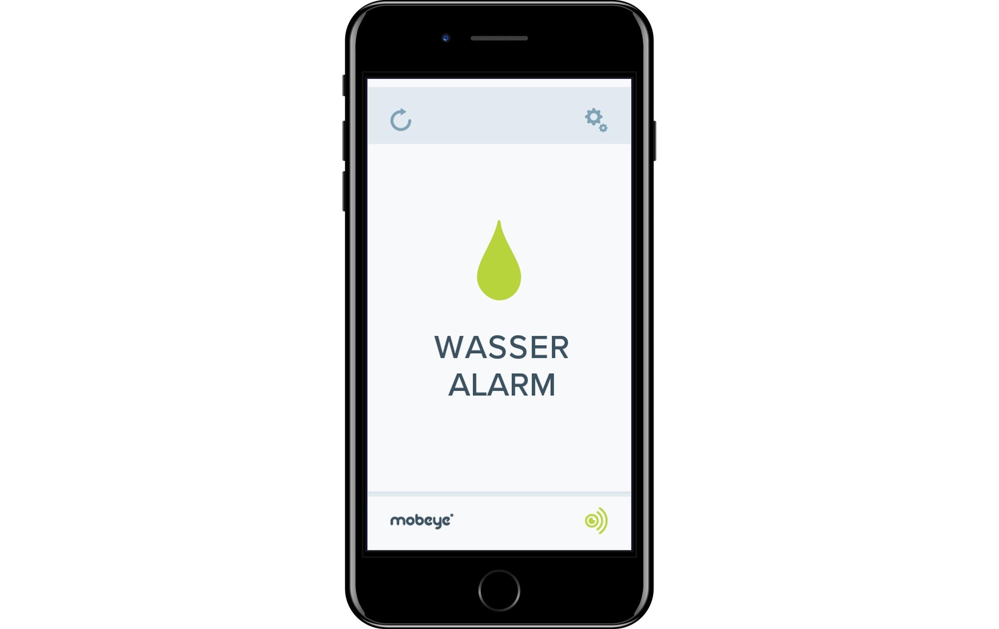 Mobeye WaterGuard CM4300 – Wassermelder – 4G (LTE) – Batteriebetrieb (2× CR123A), 12 V DC-Eingang – Innenbereich