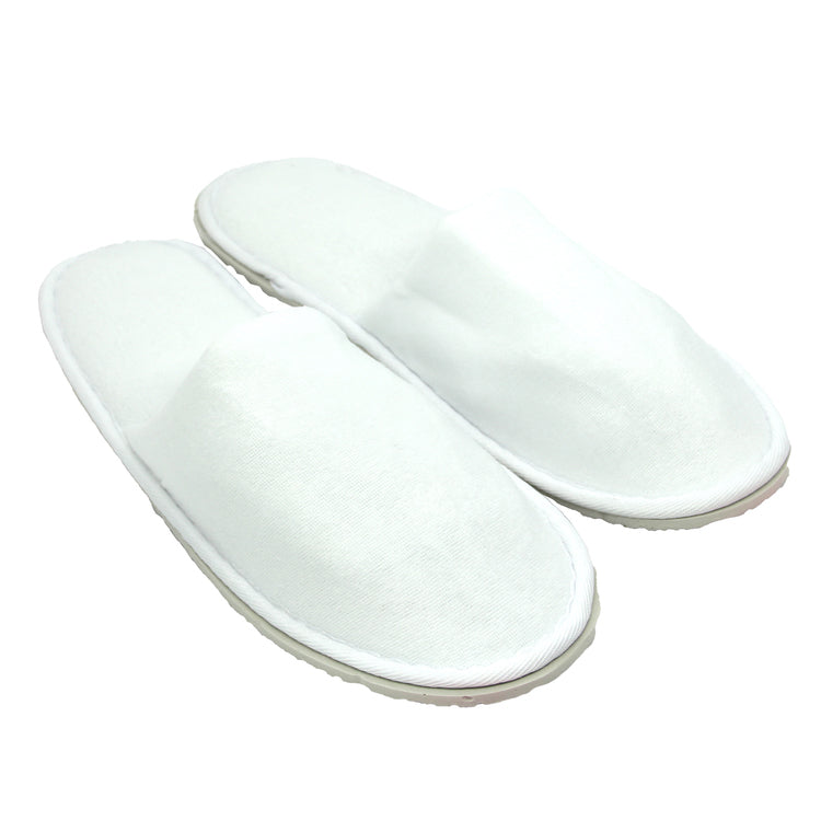 Slipper Deluxe – geschlossen – 29 cm, 100 Paar – weiss – Coralvlies