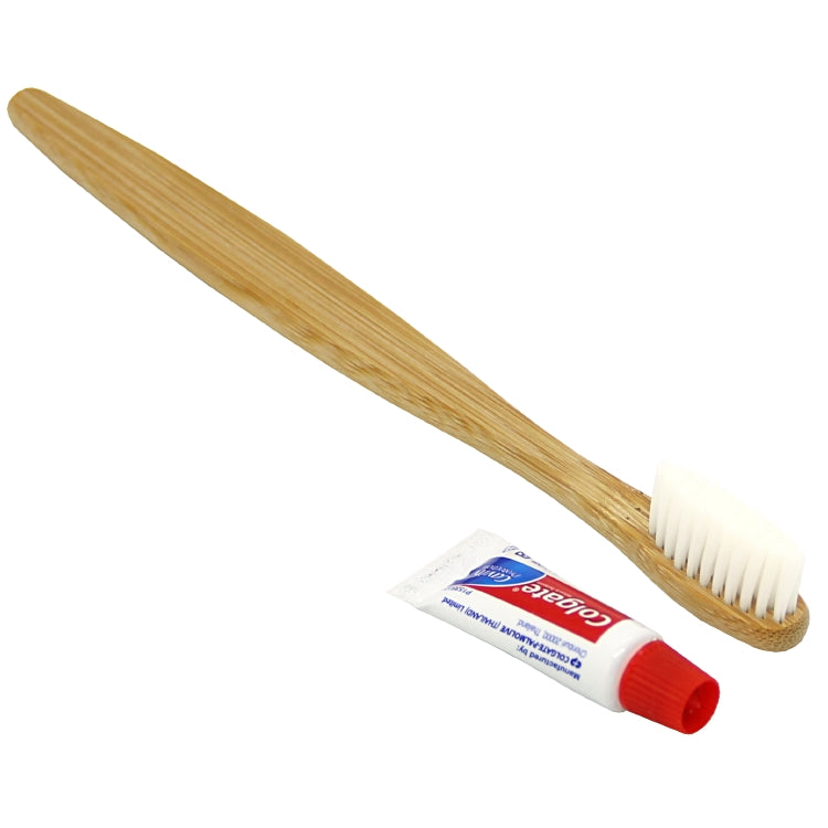 Zahnbürste aus Bambus – 100 Stk – braun – Papiersachet