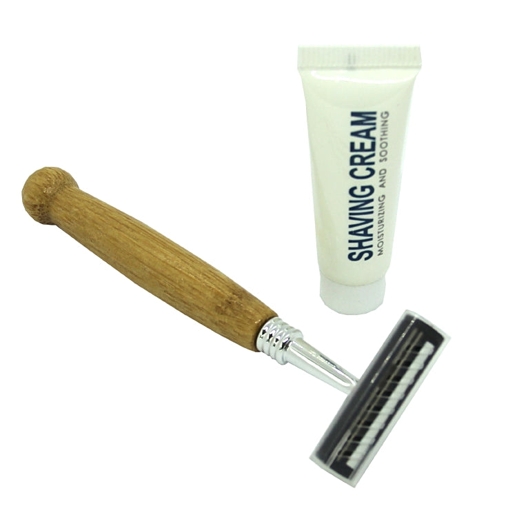 Rasierset Eco – 100 Stk – braun – Bambus