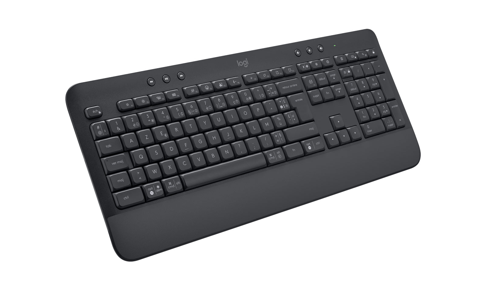 Logitech Signature K650 – Tastatur, FR-Layout (FR), Dunkelgrau
