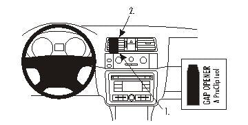 Brodit ProClip – Auto-Halterung – Schwarz