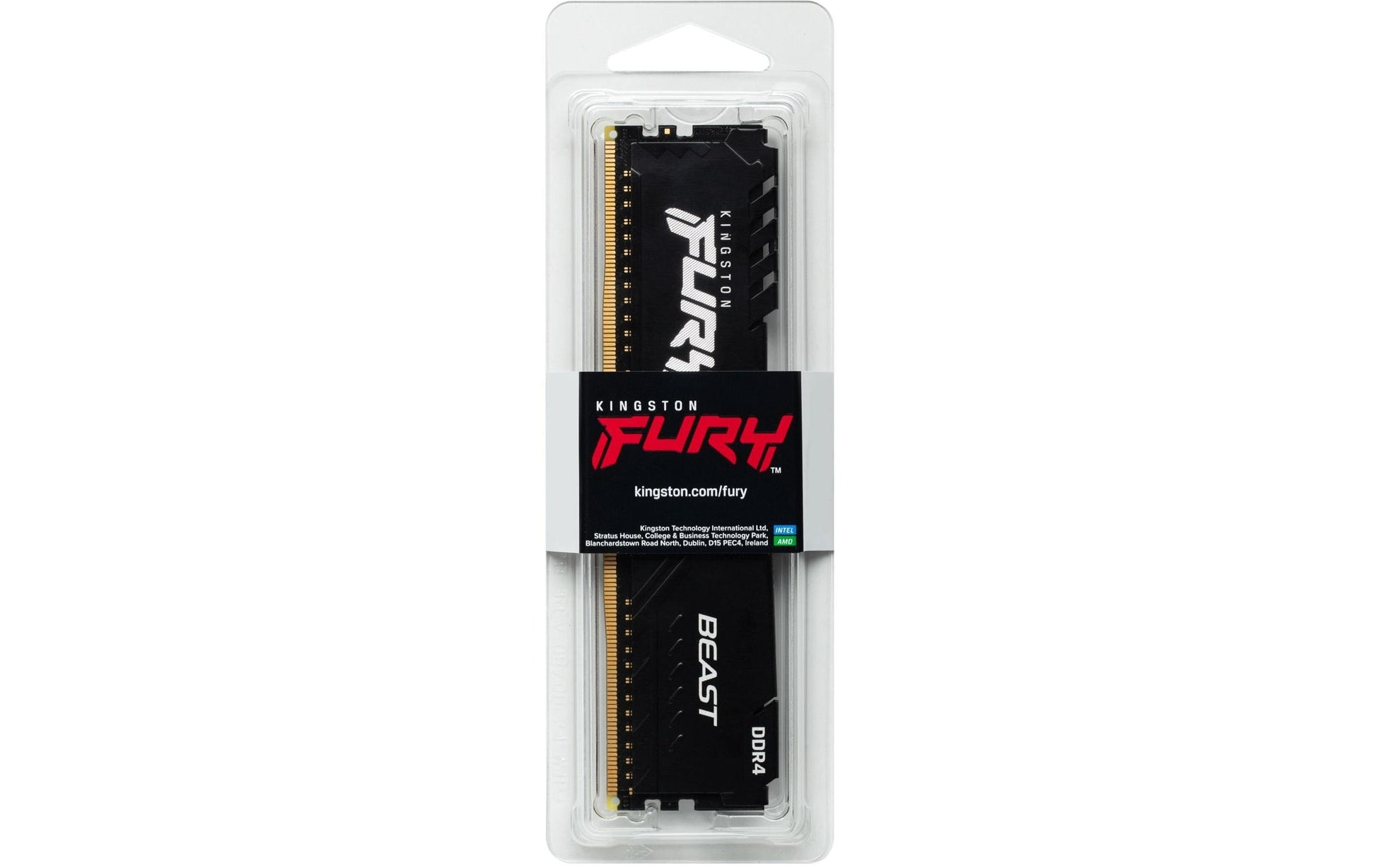 Kingston Technology Kingston FURY Beast – DDR4 DIMM – 32 GB 3200 MT/s CL16, 288-Pin DIMM, 1,35 V, Schwarz, 1×32 GB