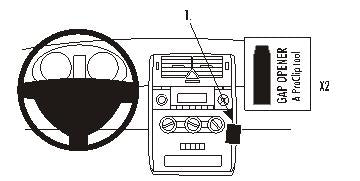 Brodit ProClip Montageplatte – für ProClip-System