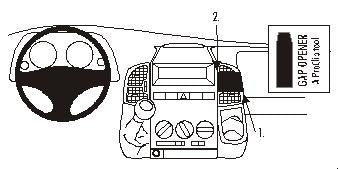 Brodit Auto-Halterung – universal – Schwarz