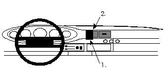 Brodit ProClip – Auto-Halterung – Armaturenbrett – für Porsche 911 (1977–1998) – Schwarz