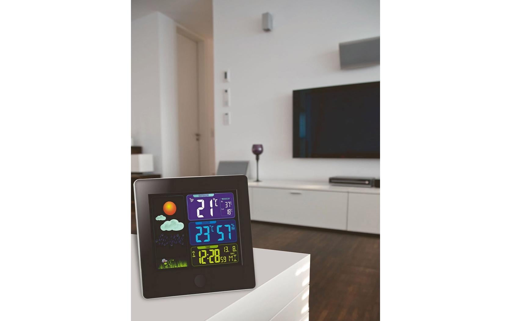 TFA-Dostmann TFA Dostmann SUN – Wetterstation, innen/aussen, Hygrometer & Thermometer, inkl. Aussensensor – weiss