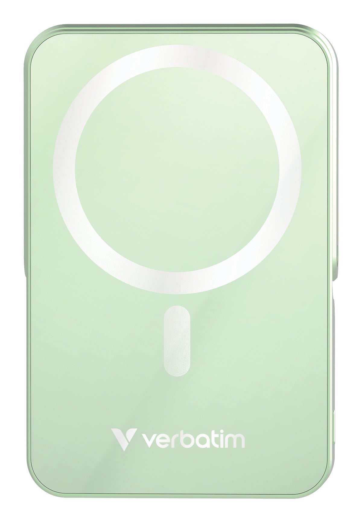 Verbatim MagSafe Powerbank 10'000 mAh – 20 W PD, 15 W MagSafe, 1× USB-C, grün