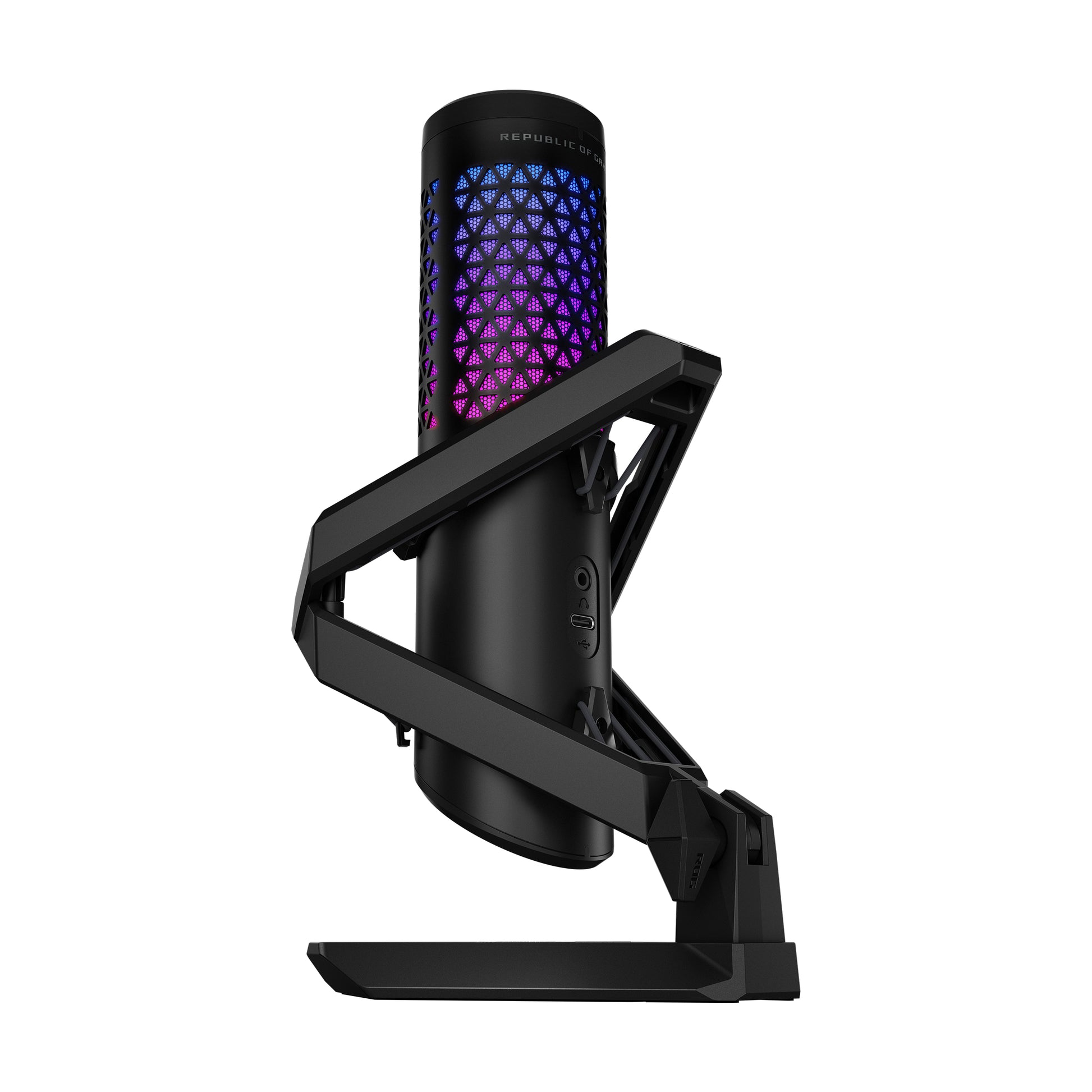 ASUS ROG Carnyx – Tischmikrofon – USB-C, kabelgebunden, Niere, 24 Bit/192 kHz – Schwarz