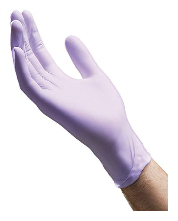 MedBrun Einweghandschuhe Nitril – XL, 50 Paar – Violett, CE, puderfrei