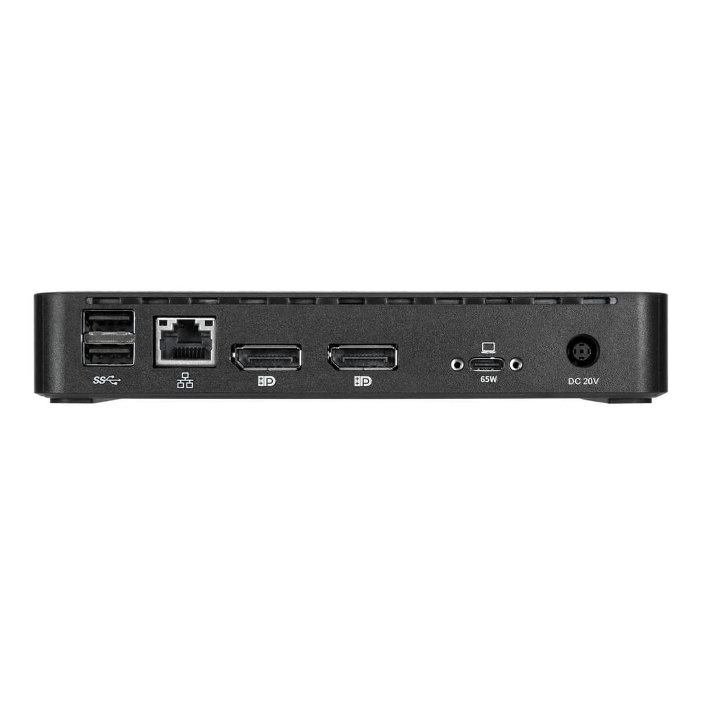 Targus 315EUZ Dockingstation – USB-A, 2× DP, 3× USB-A, 1× USB-C, 65 W PD, 3,5 mm Audio