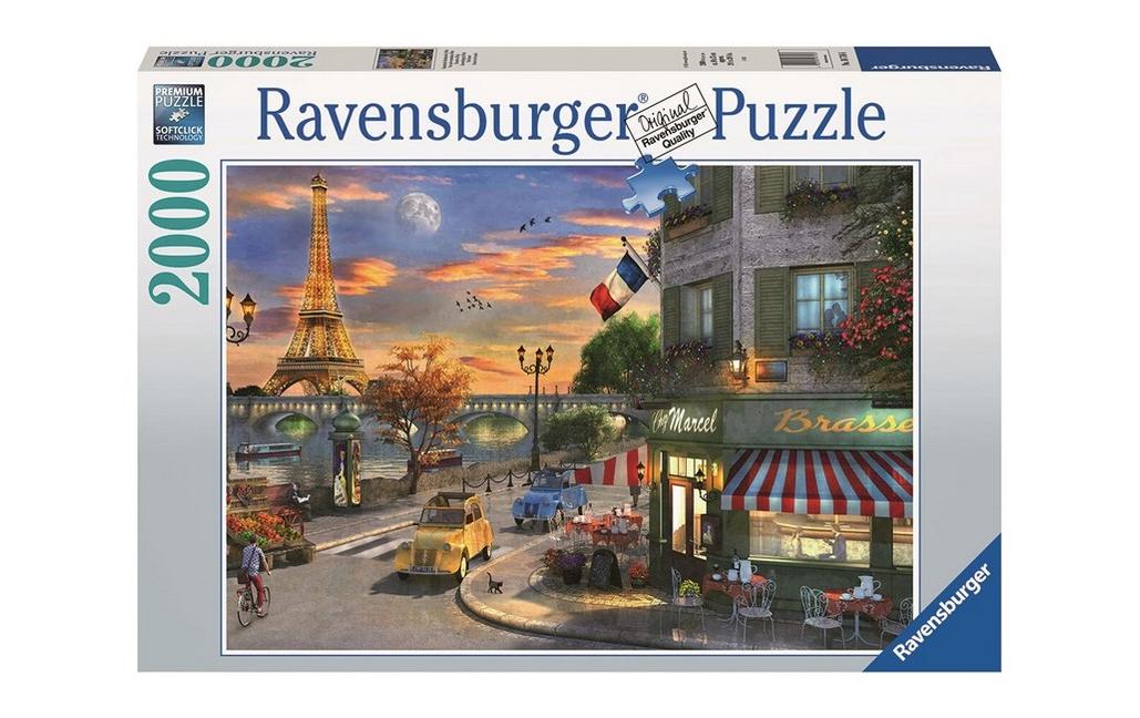 Ravensburger Puzzle Abendstunde in Paris – 2000 Teile – 89 × 75 cm – ab 14 J.