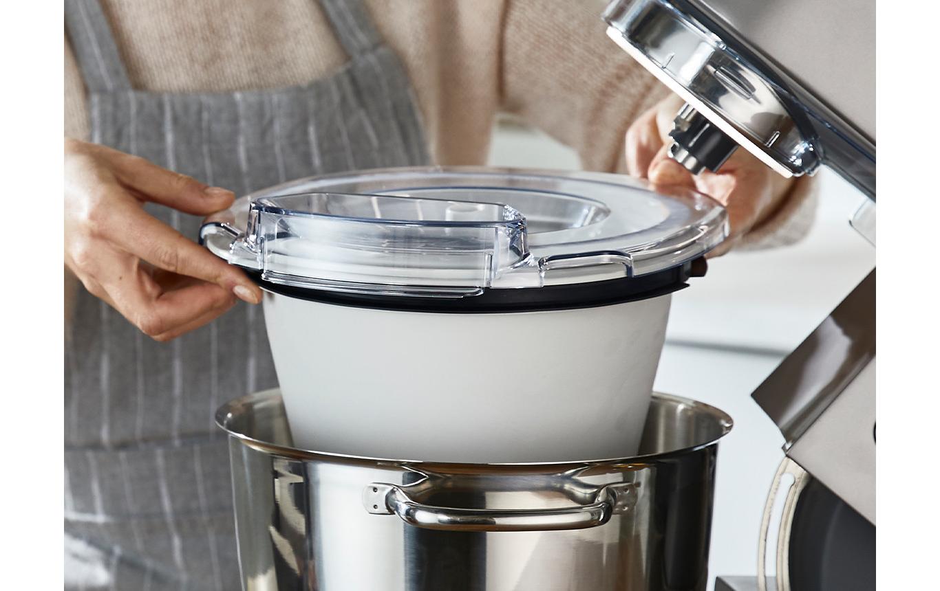 Kenwood Eisbereiter KAX71.000WH – 1 l, für Chef-Serien, z. B. Chef Major Premier, Chef Sense, Cooking Chef