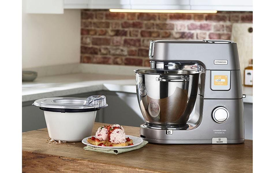 Kenwood Eisbereiter KAX71.000WH – 1 l, für Chef-Serien, z. B. Chef Major Premier, Chef Sense, Cooking Chef