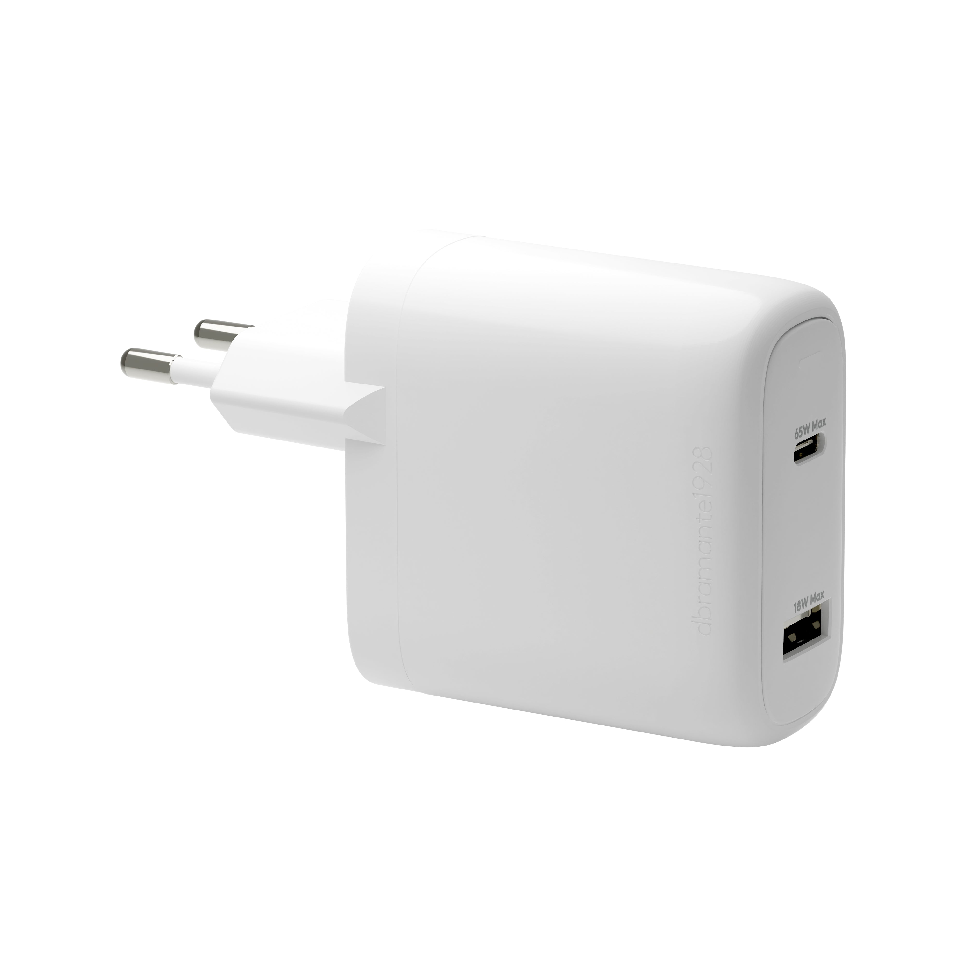 dbramante1928 Ladegerät – 65 W + 18 W, 1× USB-C + 1× USB-A