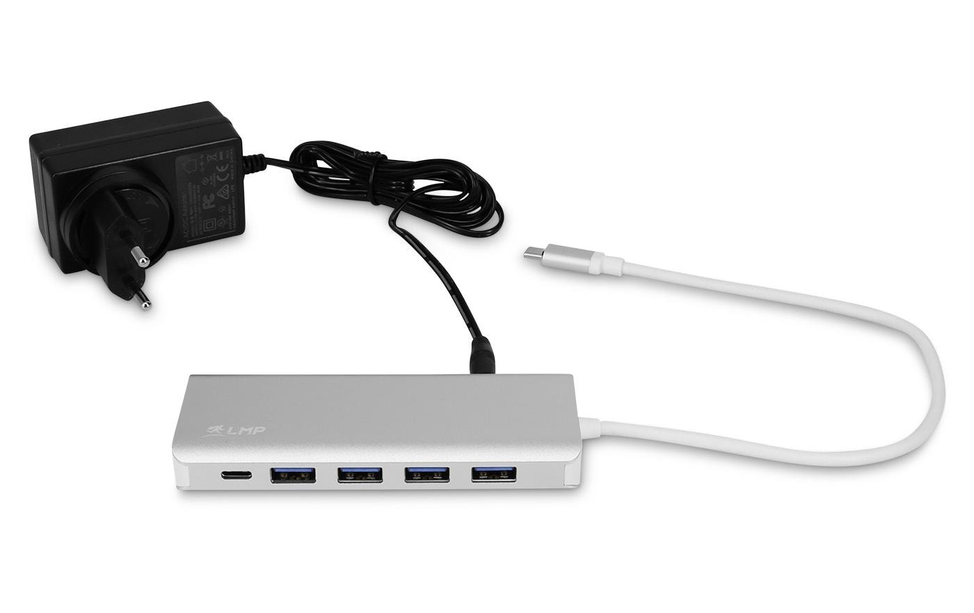 LMP 22366 USB-Hub – USB-C, 4× USB-A, für MacBook Pro/Air, iPad Pro