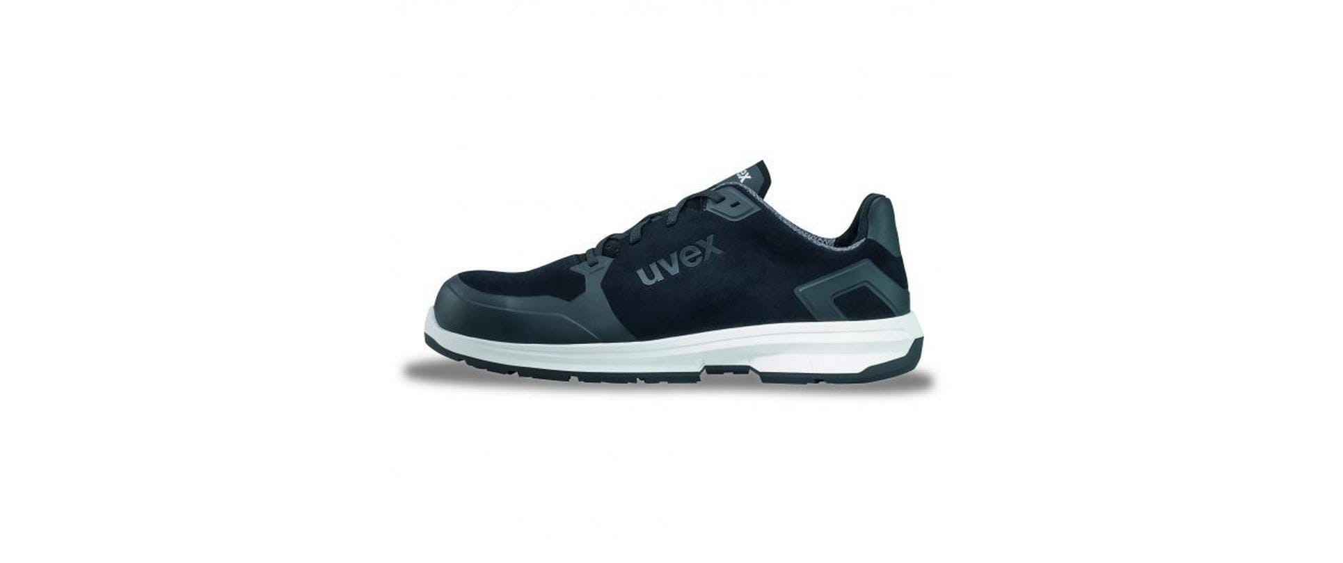 Uvex 1 sport Sicherheits-Halbschuh S3 SRC – schwarz/grau – Grösse 38, Weite 11