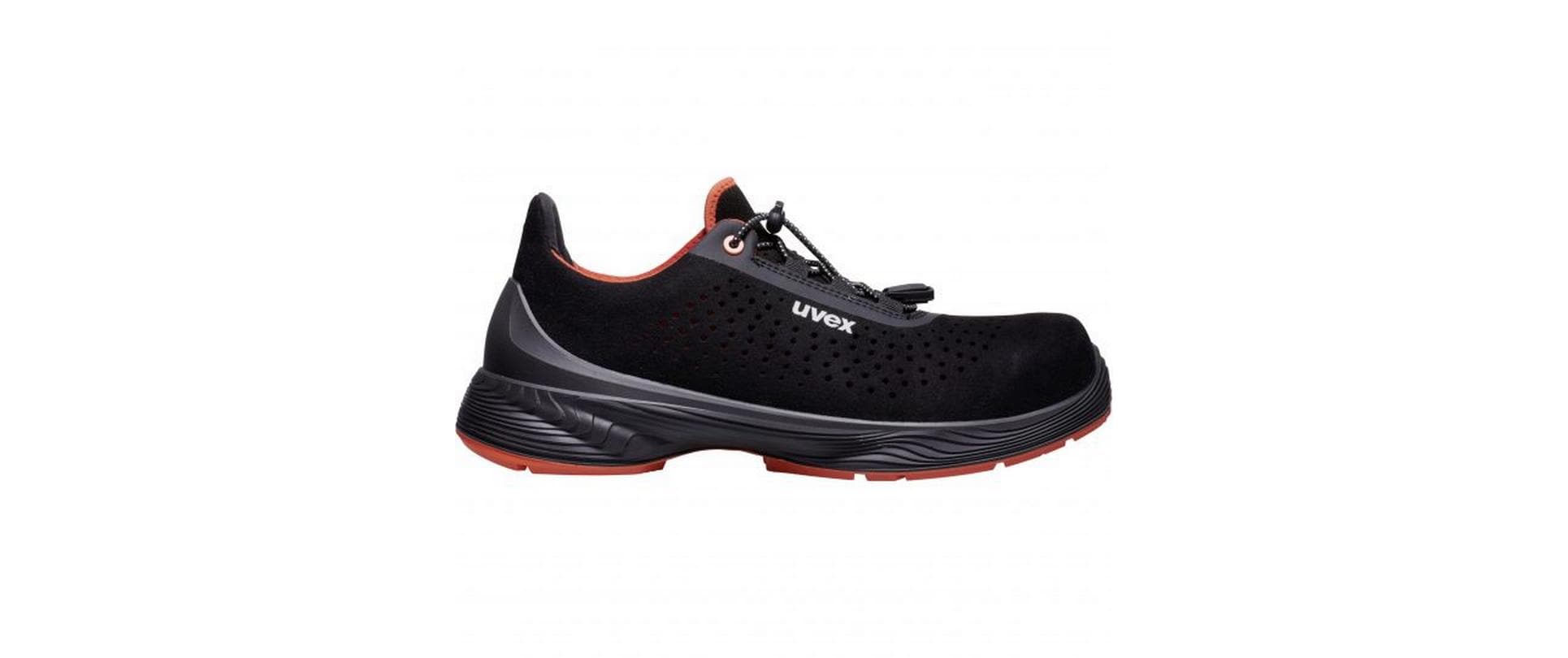 Uvex 1 G2 Sicherheits-Halbschuh S1 SRC – schwarz/orange – Grösse 46, Weite 11
