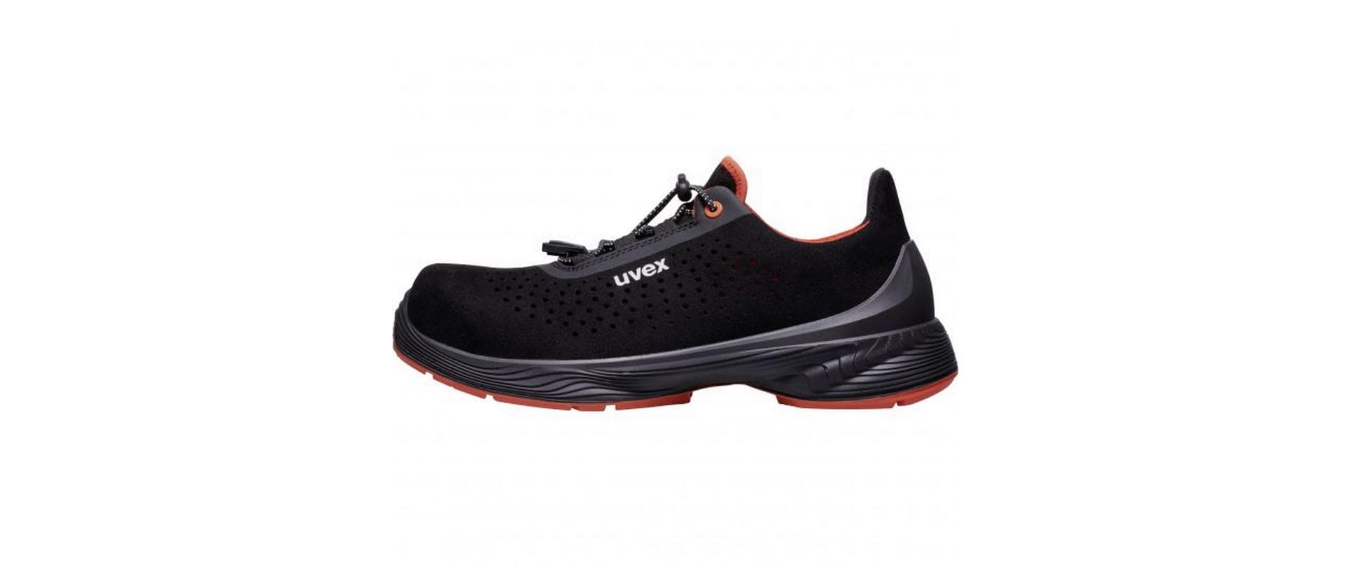 Uvex 1 G2 Sicherheits-Halbschuh S1 SRC – Schwarz/Orange – Grösse 41, Weite 11