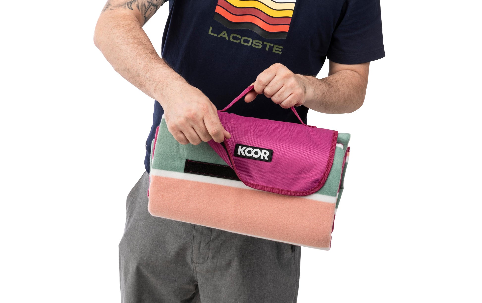 KOOR Lido Wohndecke – Mikropolyester, Rosa – 135 × 160 cm