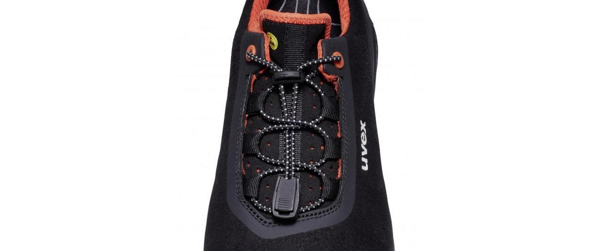 Uvex 1 G2 Sicherheits-Halbschuh S2 SRC – schwarz/orange – Grösse 39, Weite 11