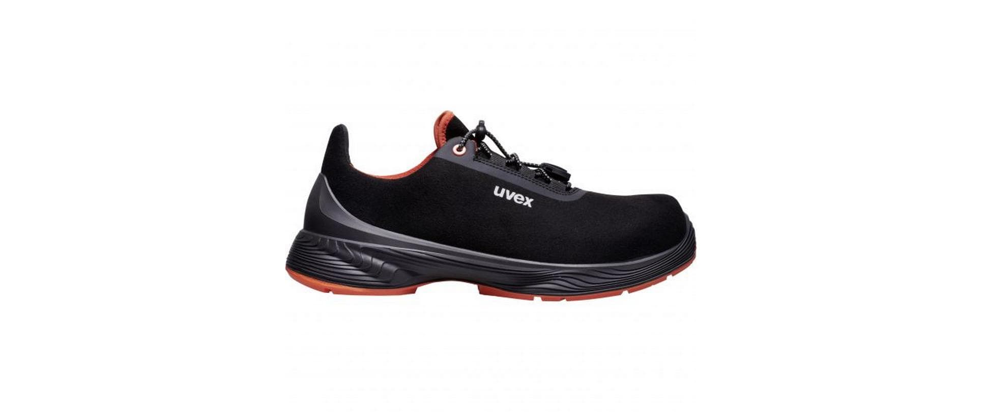 Uvex 1 G2 Sicherheits-Halbschuh S2 SRC – schwarz/orange – Grösse 44, Weite 11