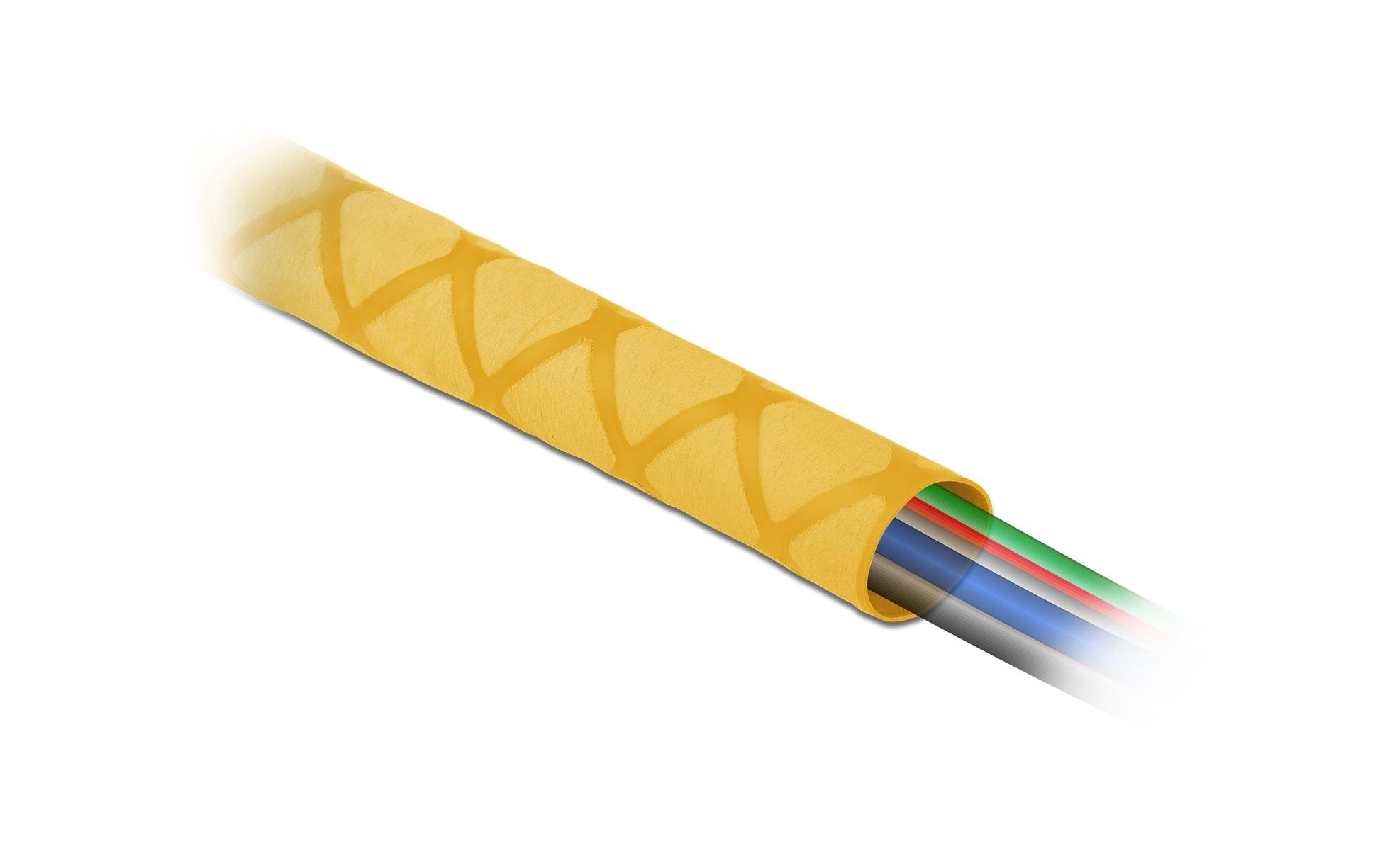 DeLOCK Schrumpfschlauch, Ø 15 mm × 1 m – Gelb