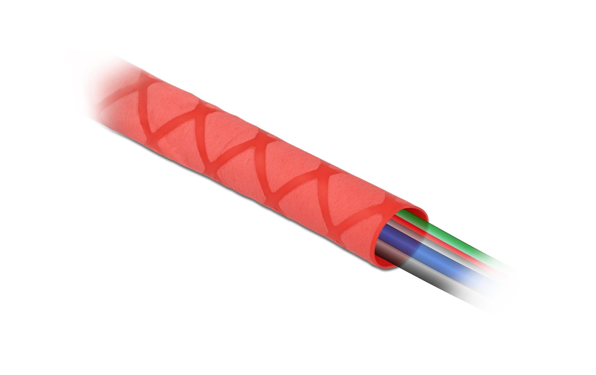 DeLOCK Schrumpfschlauch-Set, 1 Stk., Ø 20 mm, 1 m, rot