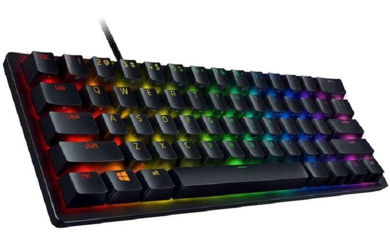 Razer Huntsman Mini – Tastatur, kabelgebunden (USB-C), CH-Layout (DE-CH), 60% – für Windows