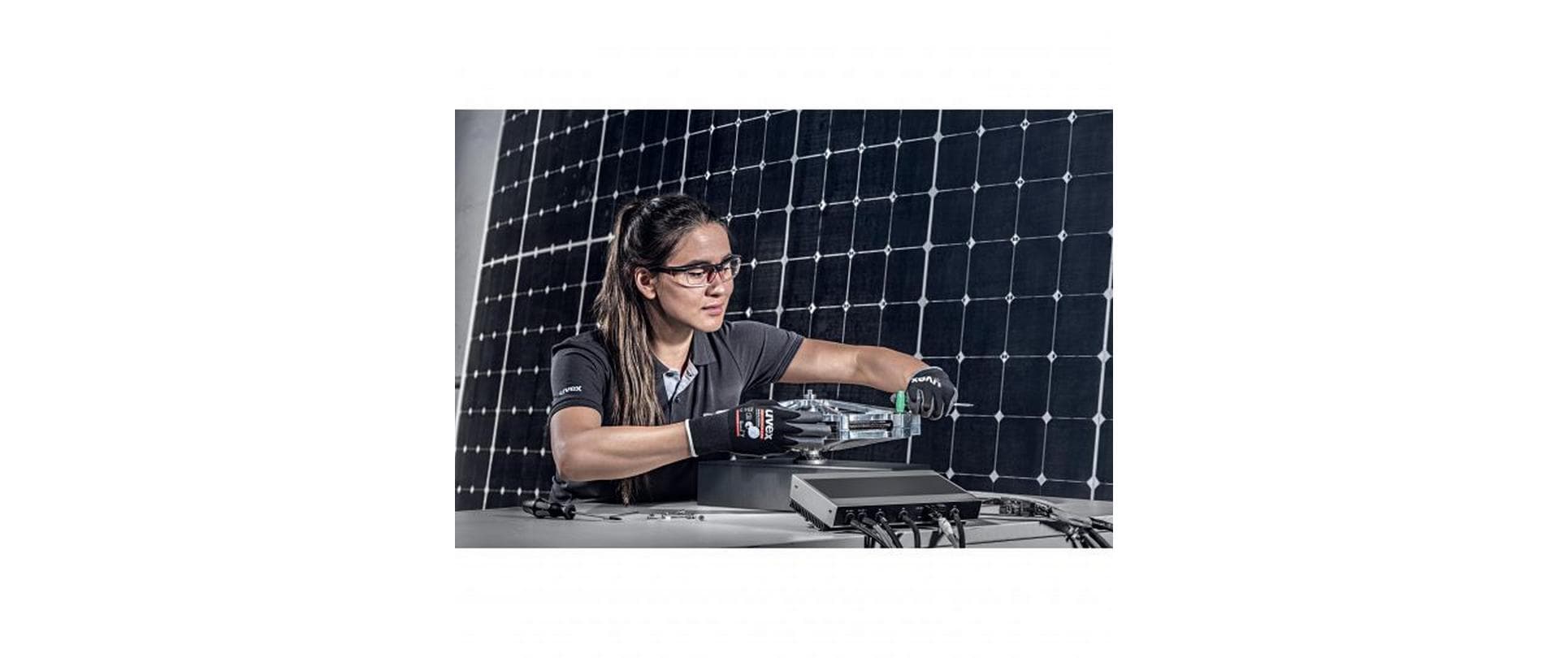 Uvex Arbeitshandschuhe phynomic airLite A – Grösse 6, 1 Paar – Polyamid, ESD, EN 388:3110X, Schwarz