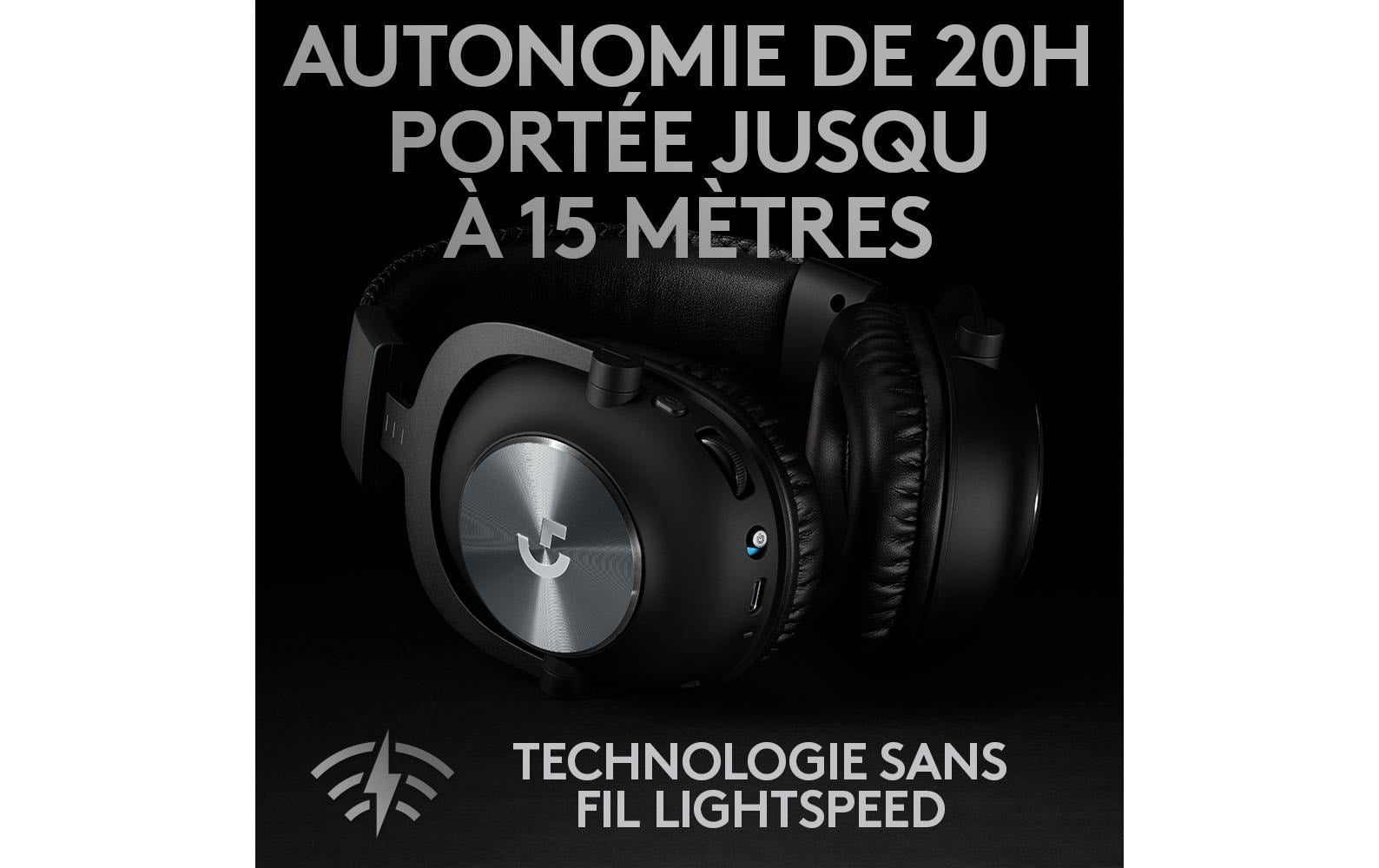 Logitech G PRO X Wireless LightSpeed Gaming-Headset – Over-Ear, Stereo, Kabellos (2,4 GHz LIGHTSPEED), mit USB