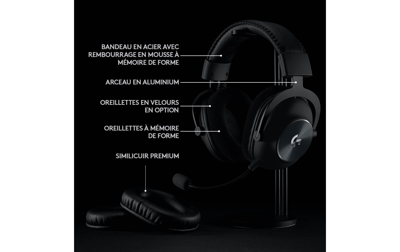 Logitech G PRO X Wireless LightSpeed Gaming-Headset – Over-Ear, Stereo, Kabellos (2,4 GHz LIGHTSPEED), mit USB