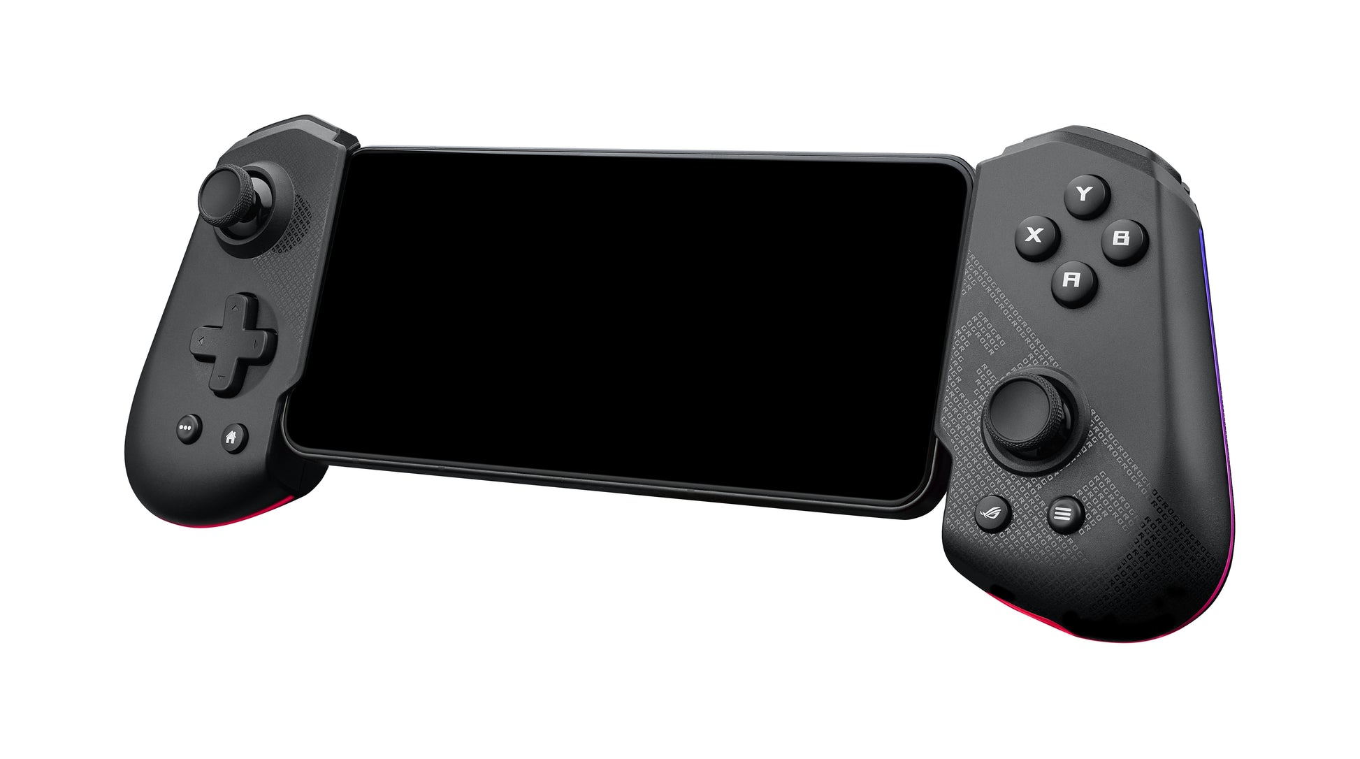 ASUS ROG Tessen – Gamepad – USB 3.2 Gen 1 (USB‑C), RGB, Programmierbare Tasten, für Android, Schwarz/Grau