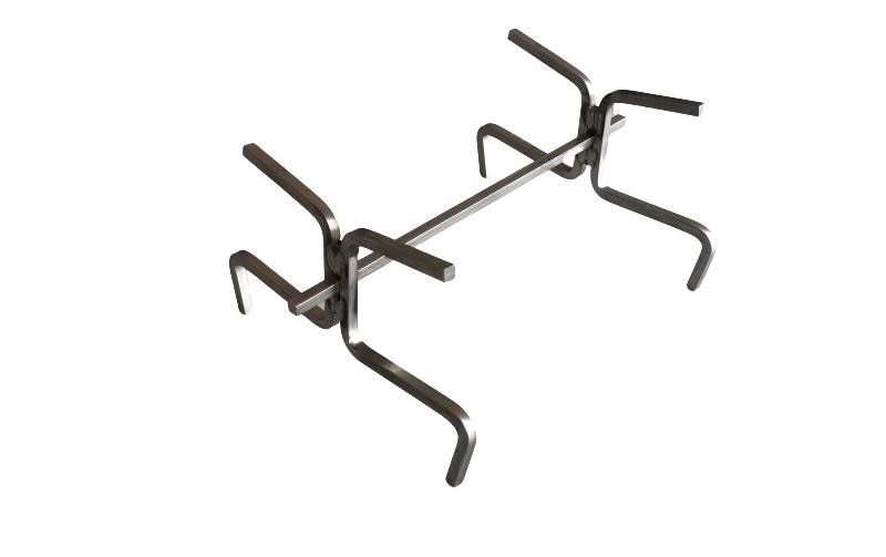 Swiss Cobra Grösse S Aufbewahrungsbox – für Spaltholz 200–250 mm – Edelstahl – 280 × 190 × 200 mm