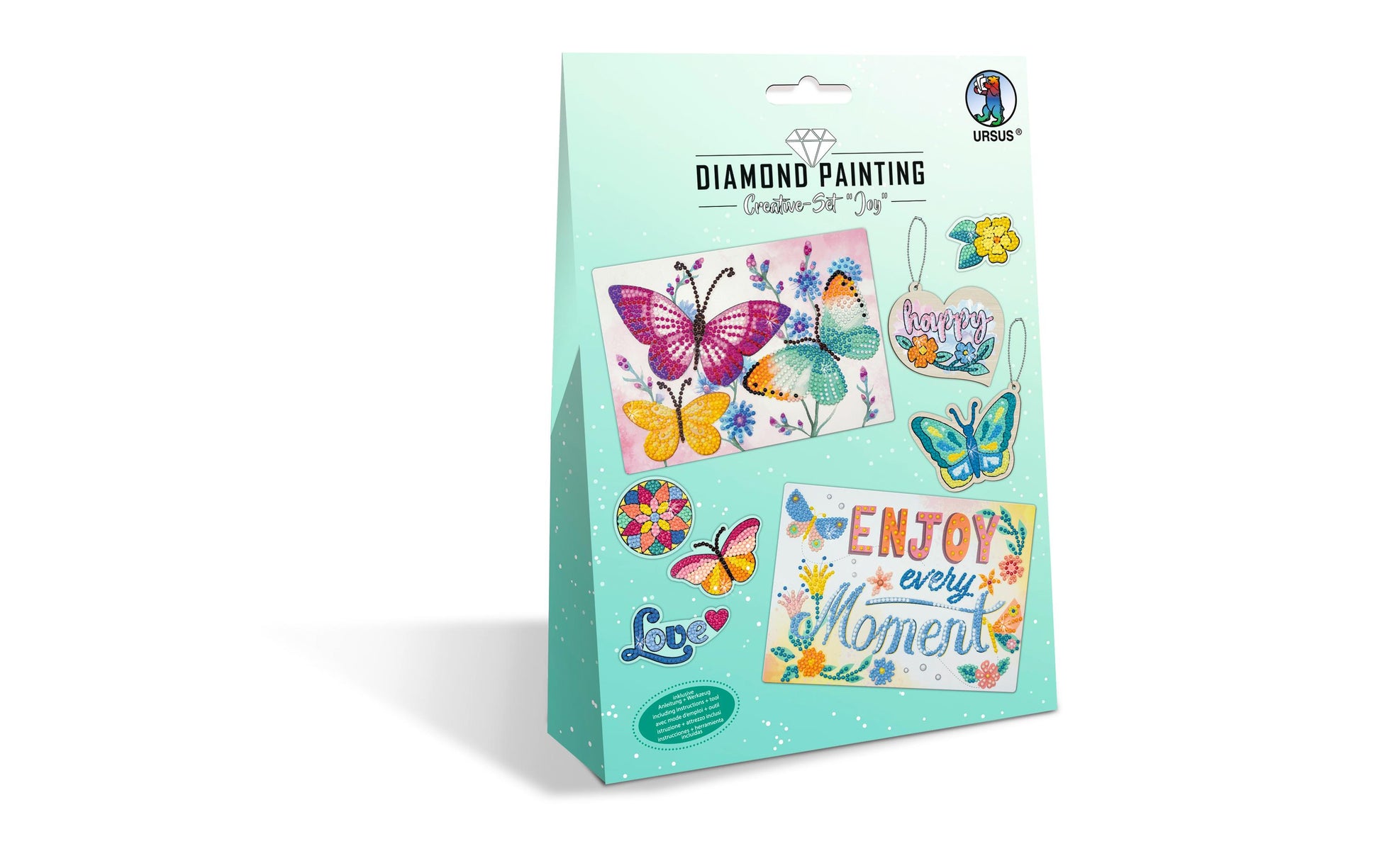 URSUS Diamond-Painting-Set Joy – 13-teilig – ab 8 Jahren