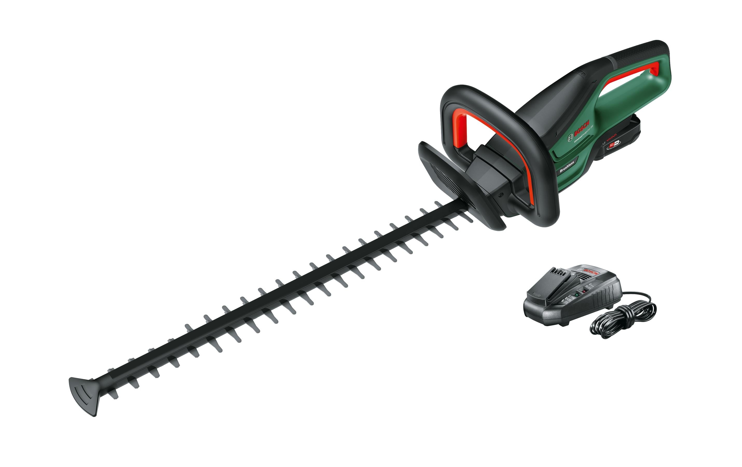 Bosch 18V-55 Akku-Heckenschere – 18 V – Schwertlänge 550 mm – 1×2,5 Ah & Ladegerät – POWER FOR ALL