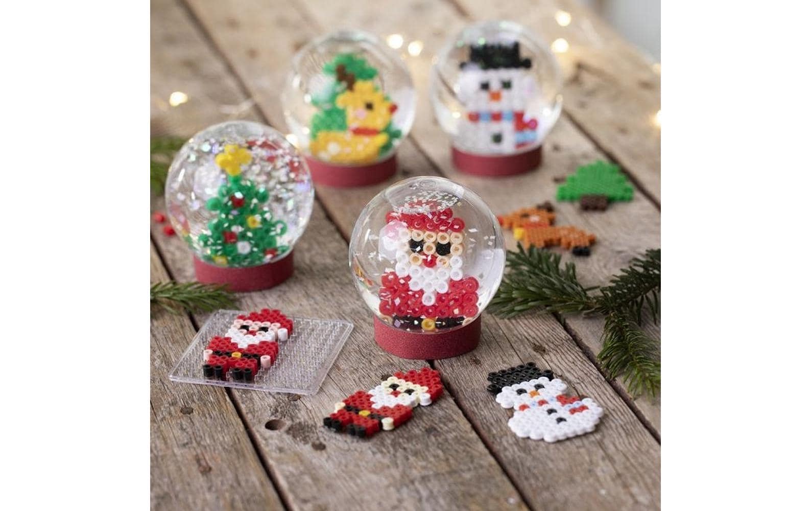 Creativ Company Schneekugel aus Kunststoff, transparent, Ø 8 cm × 8,5 cm, Set à 18