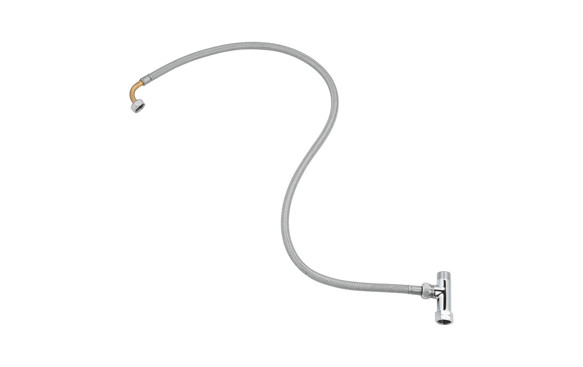 GROHE Anschlussgarnitur – Edelstahl, Anschluss 3/8", Schlauch 79,5 cm