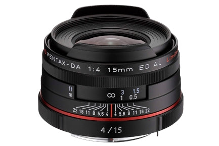 Pentax HD DA 15 mm f/4 ED AL Limited Objektiv – Pentax K-Bajonett – Schwarz