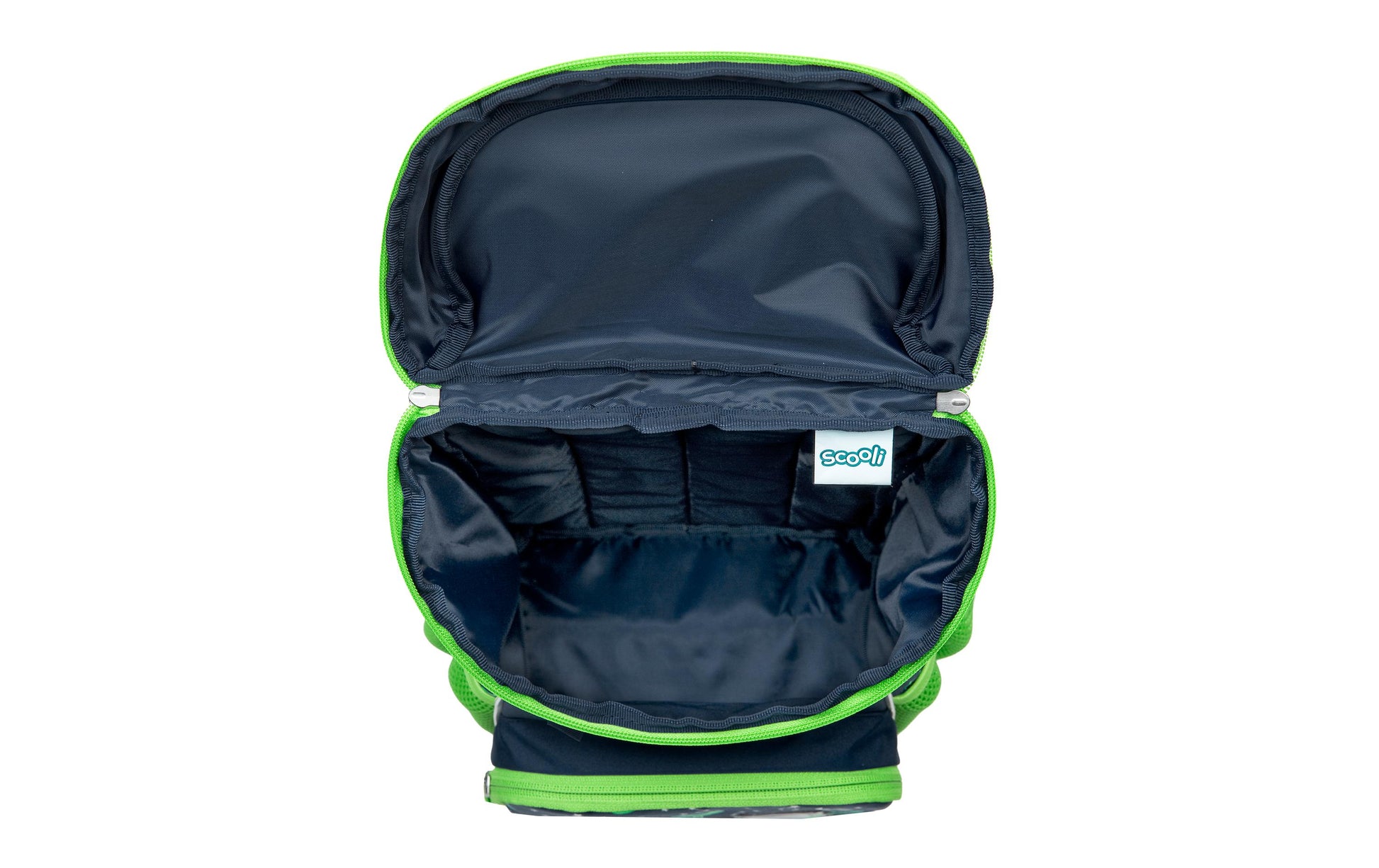 Scooli Kindergartenrucksack – Weltall – Grün/Blau – 20×19×13 cm – Recycelte Materialien