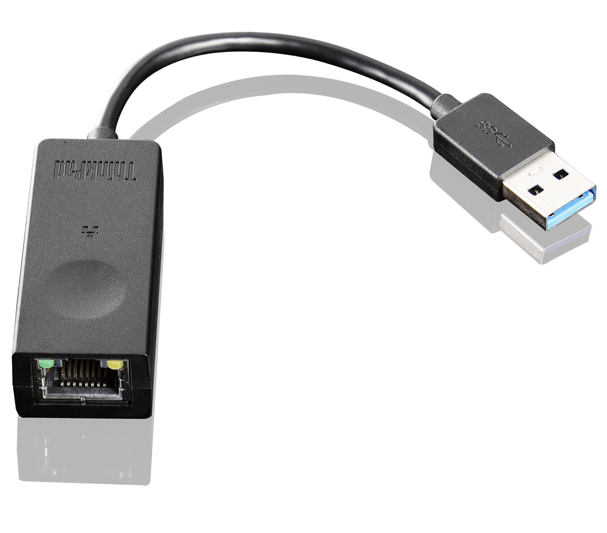 Lenovo 03X6840 USB-A zu Ethernet-Adapter – RJ-45, USB 2.0, Schwarz, für ThinkPad T530, T430, T430s und andere