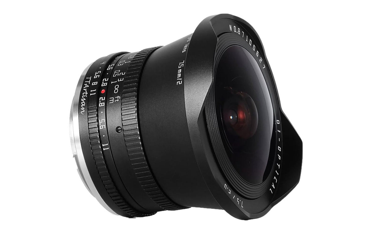 TTArtisan 7,5 mm f/2 Fisheye-Objektiv – APS-C, 180° – manuell – für Canon RF: EOS R, RP, R5 u. a.